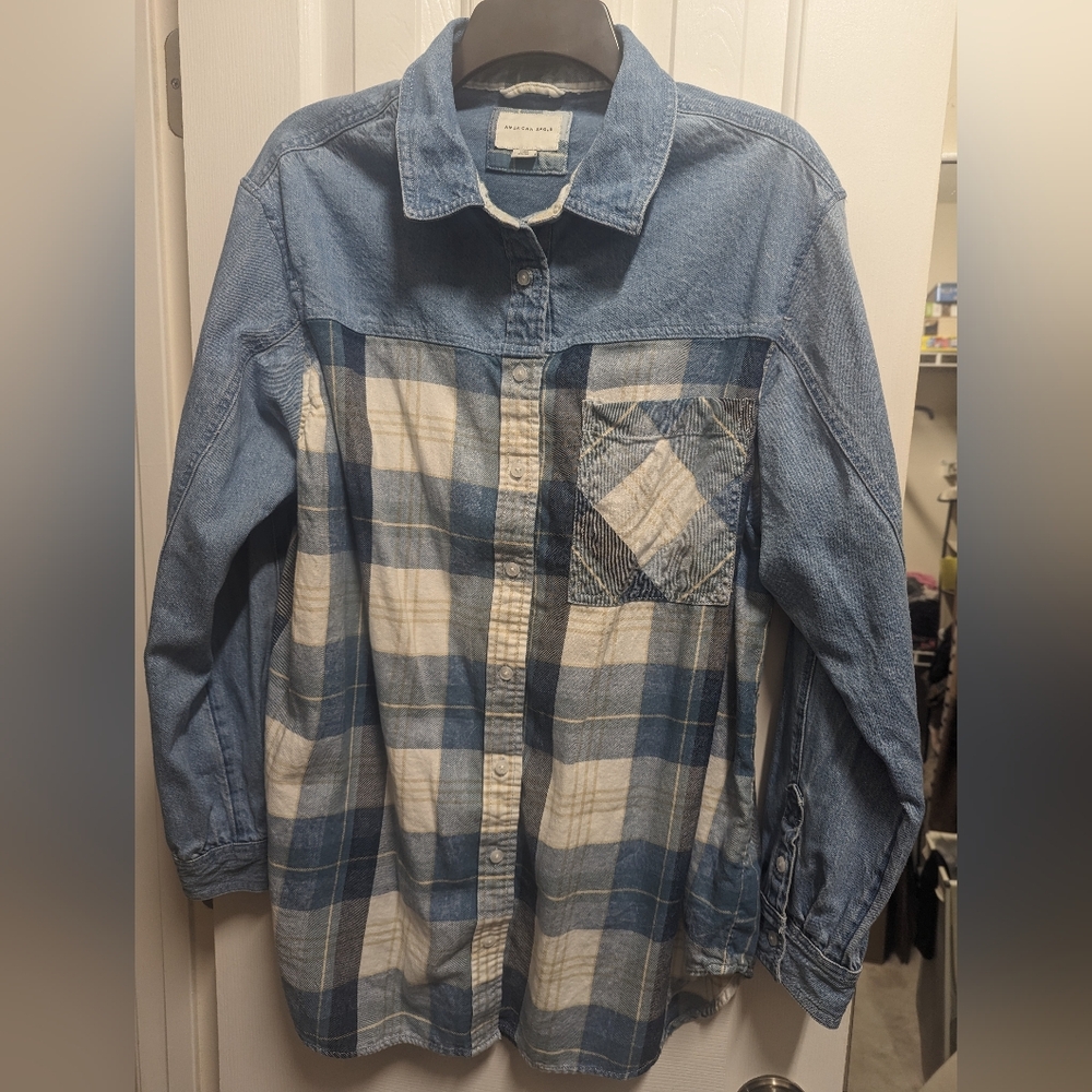 American Eagle Super Oversized Flannel Shirt